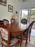 Eettafel & stoelen, Huis en Inrichting, Tafels | Eettafels, Ophalen, Gebruikt, Vijf personen of meer, Ovaal