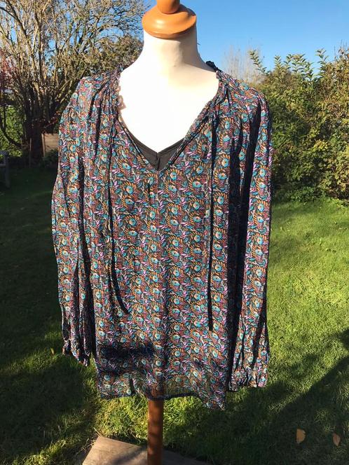 M46 blouse met topje in één C&A, Kleding | Dames, Blouses en Tunieken, Zo goed als nieuw, Maat 46/48 (XL) of groter, Ophalen of Verzenden