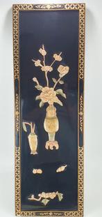 Chinese zwarte lak muurpaneel, Antiek en Kunst, Ophalen of Verzenden