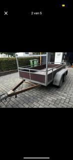Aanhangwagen dubbelasser, Fietsen en Brommers, Fietsaccessoires | Aanhangwagens en Karren, Ophalen