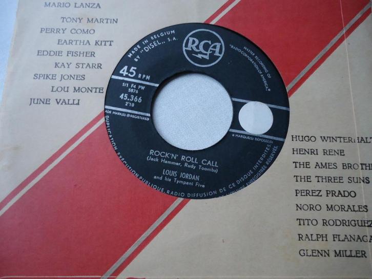 7" Louis JORDAN - Rock'n' Roll call, Cd's en Dvd's, Vinyl Singles, Single, Verzenden