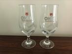 Omer set van 2 glazen, Verzamelen, Biermerken, Ophalen of Verzenden, Nieuw, Glas of Glazen