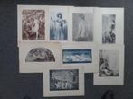 8 Héliogravures van zgn "nette naakten", Ophalen