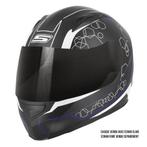 S-Line — S448 Zwartblauwe grafische integraalhelm, Motoren, Verzenden, Nieuw met kaartje, Integraalhelm