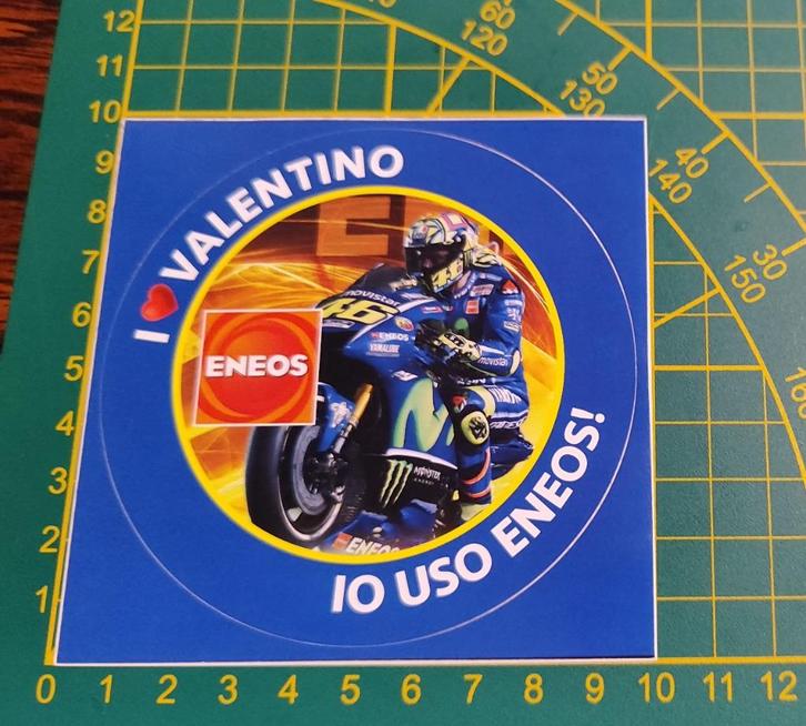 Sticker Valentino Rossi Moto GP Yamaha ENEOS (Zeldzaam!), Verzamelen, Stickers, Ophalen of Verzenden