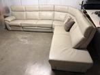 Lederen hoeksalon met relax, Huis en Inrichting, Zetels | Complete zithoeken, Ophalen, Gebruikt, Leer