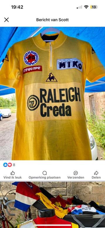 Gevraagd gele trui tour de france ... beschikbaar voor biedingen