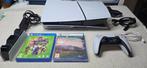 PS5 SLIM VERS.CD-CONSOLE +2 GAMES + 3 M.GARANTIE, Verzenden, Zo goed als nieuw