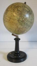 antieke kleine wereldbol globe met kompas   138, Verzenden
