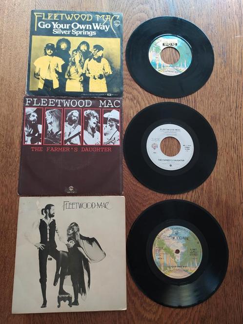 3 x 45 T/7 inch vinyl Fleetwood Mac, Cd's en Dvd's, Vinyl | Rock, Gebruikt, Overige genres, Overige formaten, Ophalen of Verzenden