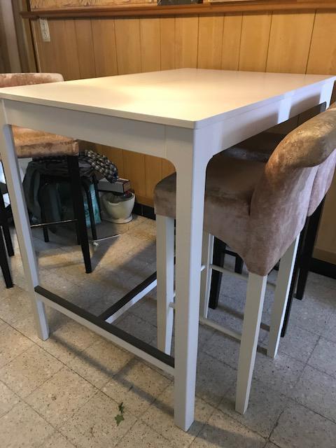 Barkrukken met fluweel in champagnekleur per 4, Huis en Inrichting, Barkrukken, Zo goed als nieuw, Ophalen