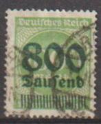 Duitse Rijk 1923 nr 308, Postzegels en Munten, Verzenden, Duitse Keizerrijk, Gestempeld