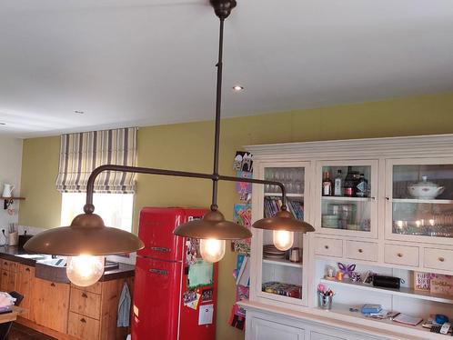 Landelijke lamp Frezoli (Tierlantyn) Miraso koperkleur, Huis en Inrichting, Lampen | Hanglampen, Zo goed als nieuw, 75 cm of meer