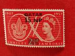 Qatar 1957 : scouts, Reine Elisabeth avec imprimé *, Timbres & Monnaies, Moyen-Orient, Enlèvement ou Envoi, Non oblitéré