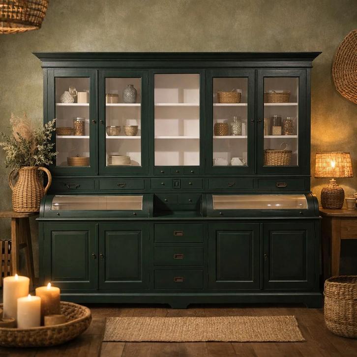 Grutterskast en bois de teck — BastiaanKast/Buffet, Maison & Meubles, Armoires | Buffets, Teck, Enlèvement ou Envoi