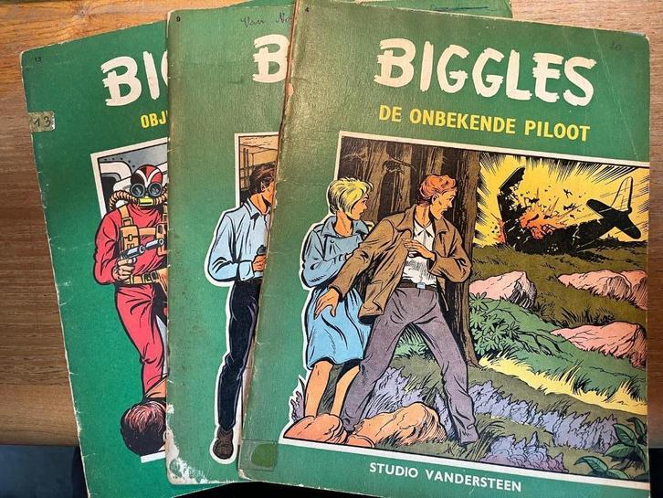 Biggles - 3 strips, Boeken, Stripverhalen, Gelezen, Meerdere stripboeken, Ophalen of Verzenden