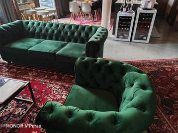 Mooie chesterfield stijl 3 zit +2 zit + 1 zit  beschikbaar voor biedingen