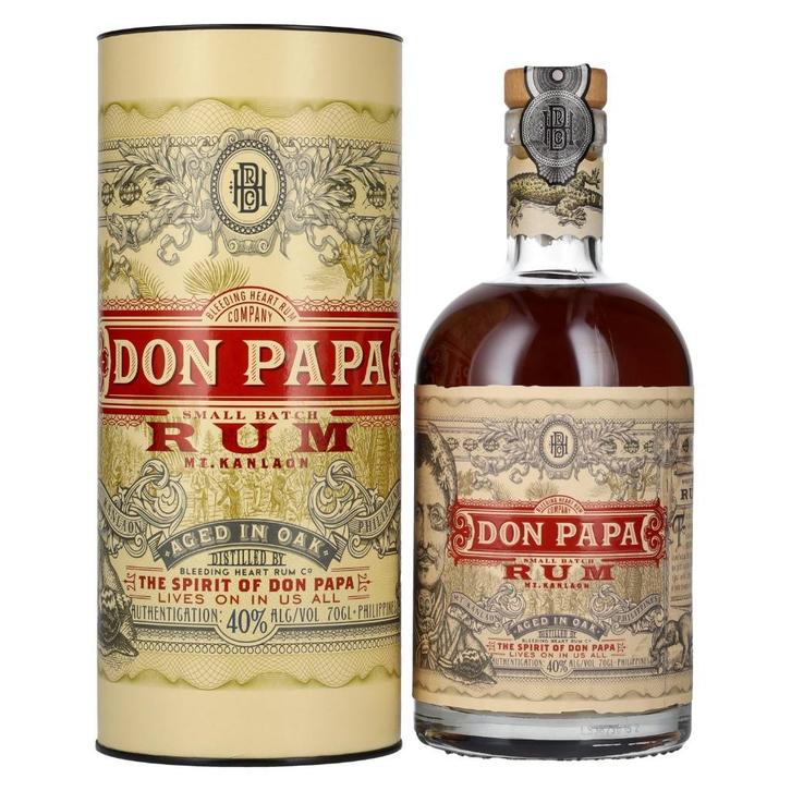DON PAPA 7 Ans "Small Batch" 40 70cl !!! Old Version !!!, Verzamelen, Wijnen, Nieuw, Overige typen, Overige gebieden, Vol, Ophalen