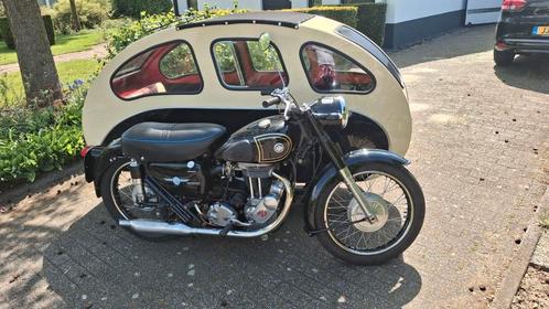 AJS18S 1956  Busmar zijspan 1960. Volledig kenteken., Motoren, Motoren | Zijspanmotoren, Ophalen