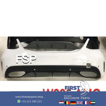 W205 AMG Achterbumper Mercedes C Klasse 2014-2020 origineel beschikbaar voor biedingen