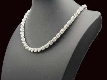 Zilveren Rope ketting.2025/578. 100 gram Ongedragen. Nieuw. beschikbaar voor biedingen