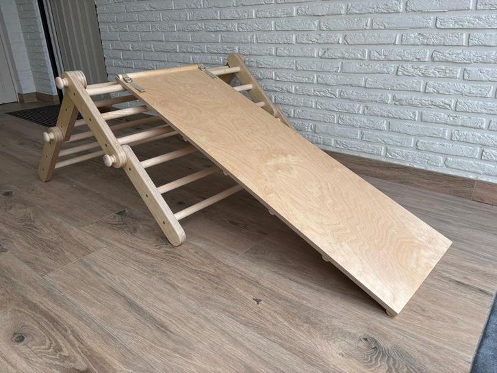 Ette Tete Mopitri - Houten Pikler klimrek met glijbaan, Kinderen en Baby's, Speelgoed | Houten speelgoed, Zo goed als nieuw, Overige typen