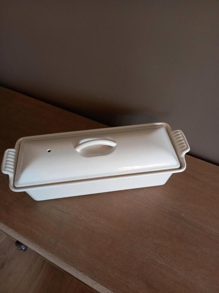 Le creuset ovenschaal terrine, Antiquités & Art, Antiquités | Email, Enlèvement