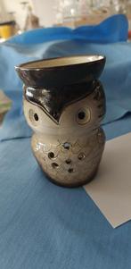kaarshouder theelichthouder keramieke uil, Bruin, Ophalen of Verzenden, Zo goed als nieuw, Kandelaar