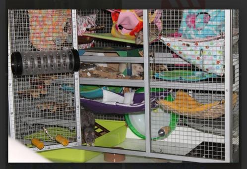 Aluminium knaagdierkooi, Dieren en Toebehoren, Knaagdieren en Konijnen | Hokken en Kooien, Gebruikt, Kooi, 60 tot 90 cm, 110 cm of meer