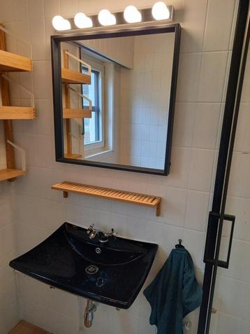 Badkamerspiegel met spiegelverlichting en sensor, 2 stuks 