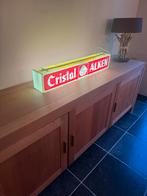 Lichtreclame dubbelzijdig Cristal Alken, Verzamelen, Merken en Reclamevoorwerpen, Ophalen, Zo goed als nieuw, Lichtbak of (neon) lamp