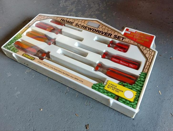 Stanley new old stock schroevendraaier set - zeldzaam, Doe-het-zelf en Bouw, Gereedschap | Handgereedschap, Nieuw, Ophalen of Verzenden