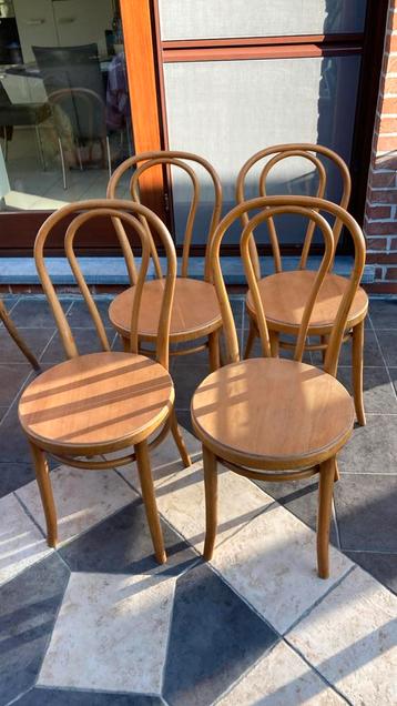 4 antiek.stoelen ronde zitting  beschikbaar voor biedingen