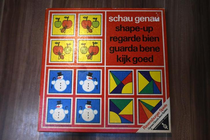 Vintage spel „Kijk goed” van 1971, Hobby en Vrije tijd, Gezelschapsspellen | Kaartspellen, Gebruikt, Een of twee spelers, Drie of vier spelers
