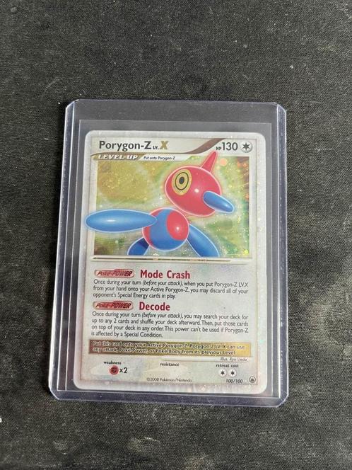 Pokémon Porygon-Z LV.X #100 Pokemon Majestic Dawn, Hobby en Vrije tijd, Verzamelkaartspellen | Pokémon, Gebruikt, Losse kaart