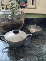 MELKKAN EN SUIKERPOT NEDERLANDS TIN, Antiek en Kunst, Antiek | Brons en Koper, Ophalen of Verzenden