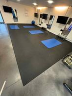 Fitnessvloer rubber zwart 40m2, Sport en Fitness, Ophalen, Gebruikt