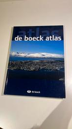 De Boeck Atlas - nieuwstaat, Boeken, Atlassen en Landkaarten, Ophalen of Verzenden, Zo goed als nieuw, Wereld, Landkaart