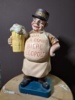 Statue publicitaire de bière White Star Leopold, Enlèvement ou Envoi, Utilisé, Panneau publicitaire