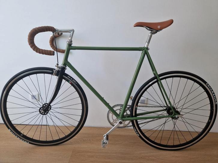Fixie / single speed retro koersfiets - Maat L, Fietsen en Brommers, Fietsen | Racefietsen, Gebruikt, Ophalen
