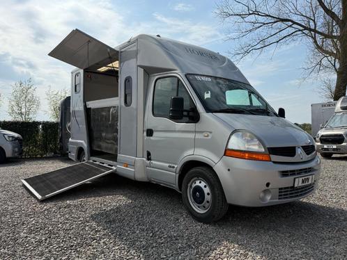 RENAULT MASTER 2.5L PAARDENWAGEN DUB CAB DURISOTTI 6 ZITTER, Dieren en Toebehoren, Paarden en Pony's | Trailers en Aanhangwagens
