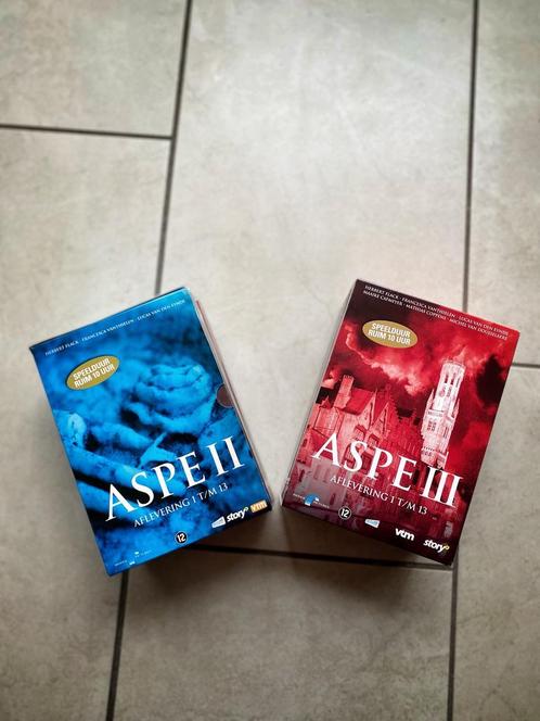 2 Dvdboxen van Aspe - seizoen 1 en 2, Cd's en Dvd's, Dvd's | Thrillers en Misdaad, Zo goed als nieuw, Ophalen of Verzenden