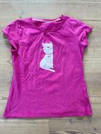 T-shirt Vertbaudet maat 152 kat, Enlèvement ou Envoi, Comme neuf, Fille, Chemise ou À manches longues