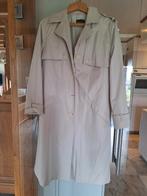 Beige lange mantel jas Havrey maat 44, Kleding | Dames, Jassen | Zomer, Beige, Maat 42/44 (L), Zo goed als nieuw, Ophalen