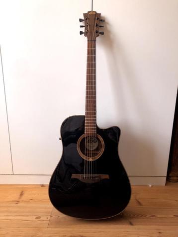 Guitare Dreadnought LAG T222DCE-G, Enlèvement, Comme neuf, Guitare Western ou Guitare Folk, Avec capteur (piezo)