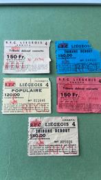 5 gebruikte tickets RFC Liégeois Liégeois Liège - prijs €1, Ophalen of Verzenden, Gebruikt