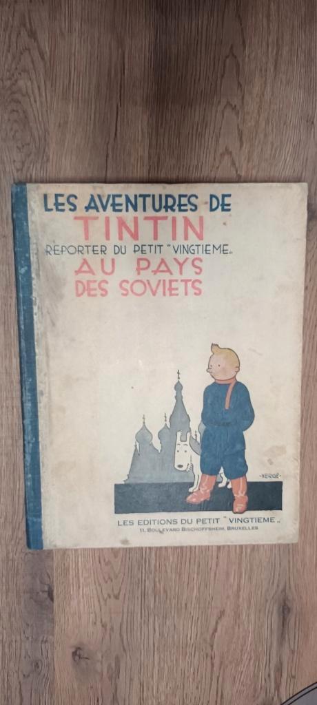 tintin Reporter du petit vingtieme au pays de Sovjets 1930, Boeken, Stripverhalen, Gelezen, Ophalen of Verzenden