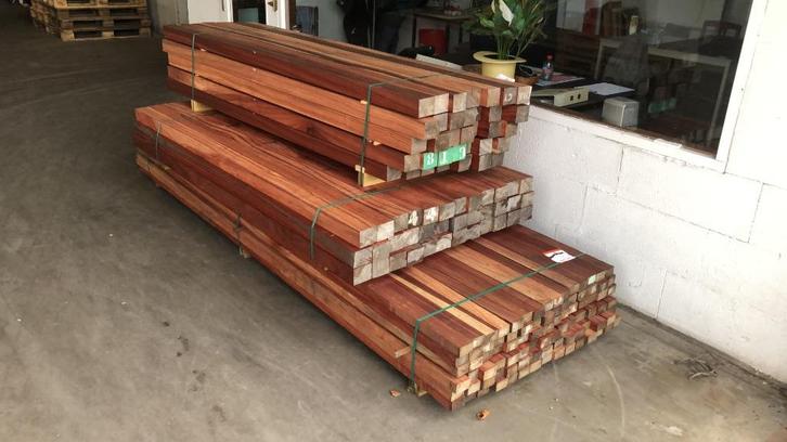 Padouk balken, geschikt voor planken, Doe-het-zelf en Bouw, Hout en Planken, Nieuw, Balk, Overige houtsoorten, Ophalen