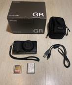 Ricoh GR IIIx & accessoires als nieuw zwart top, Ophalen of Verzenden, Nieuw, Compact, Overige Merken