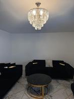 Luxe zwart-gouden marmer salon & eetkamer volledige set, Huis en Inrichting, Ophalen, Zo goed als nieuw